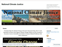 Tablet Screenshot of nationalclimatejustice.org